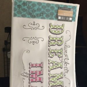 Wall Decor, Stickers. 7 piece set.